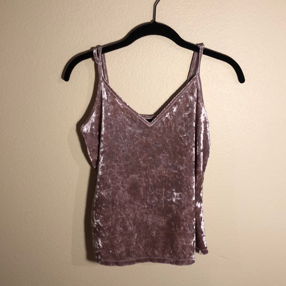 Purple Velvet Tank Top
